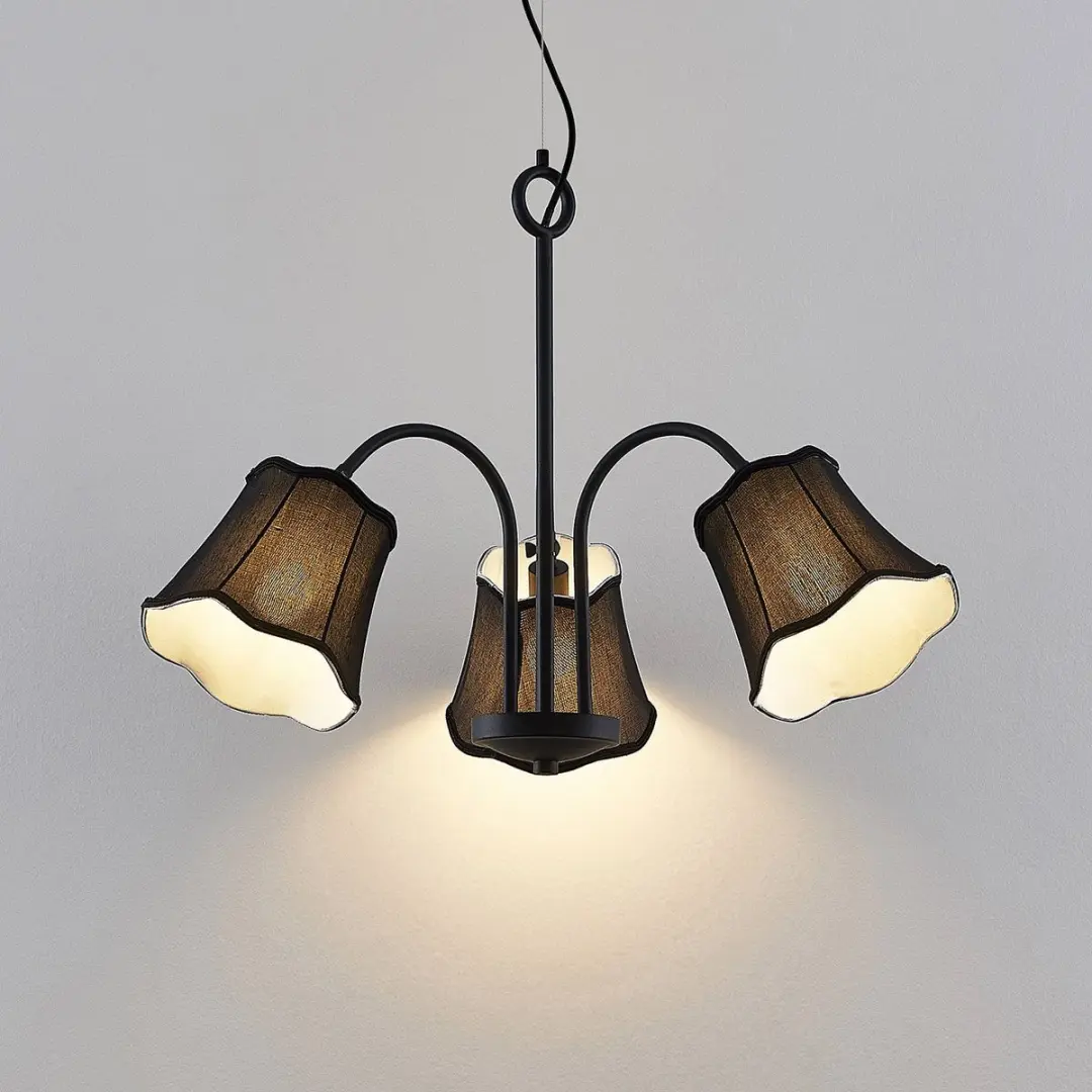 Lucande Hanglamp 3-Lichts - Zwart