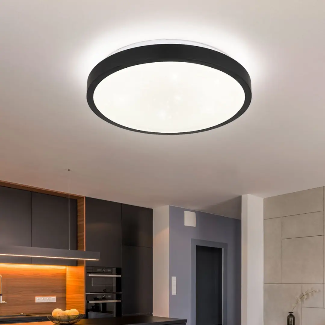 Globo LED Plafondlamp 18W 980lm - Zwart
