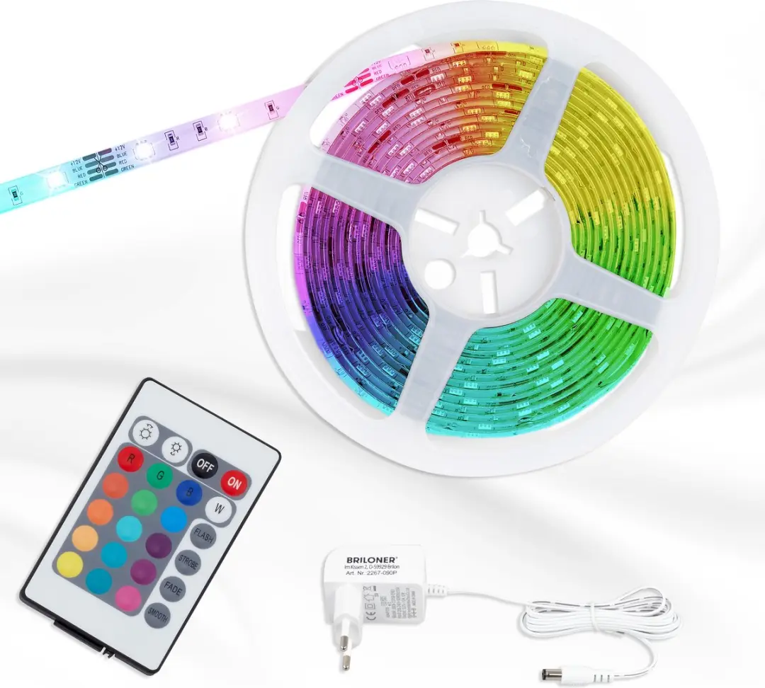 Briloner LED Strip 3m RGB 12W