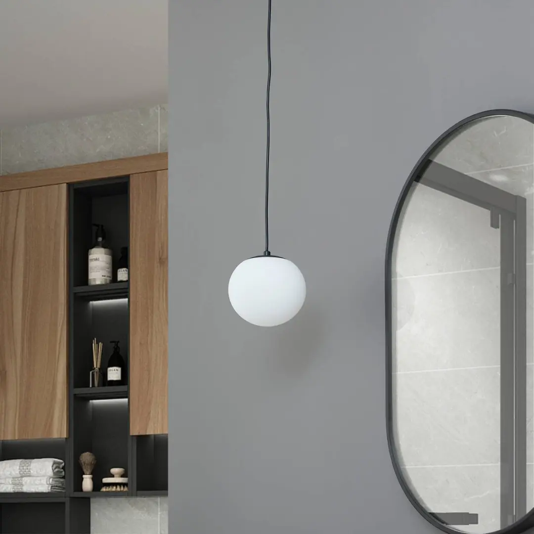 Lucande Hanglamp 1 Licht E14 - Zwart