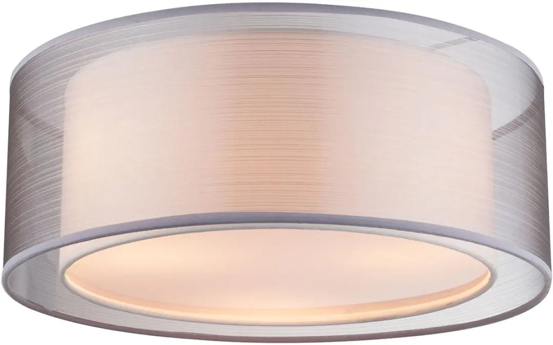 Globo Theo Plafondlamp Nikkel Ø40cm