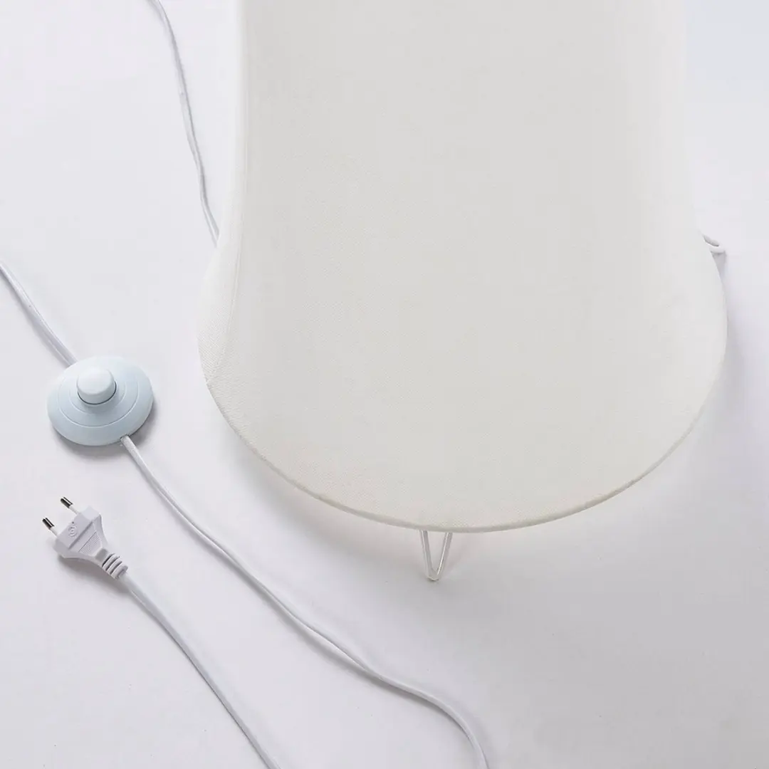 Lindby Vloerlamp 2-lichts Stof Metaal 123cm - Wit