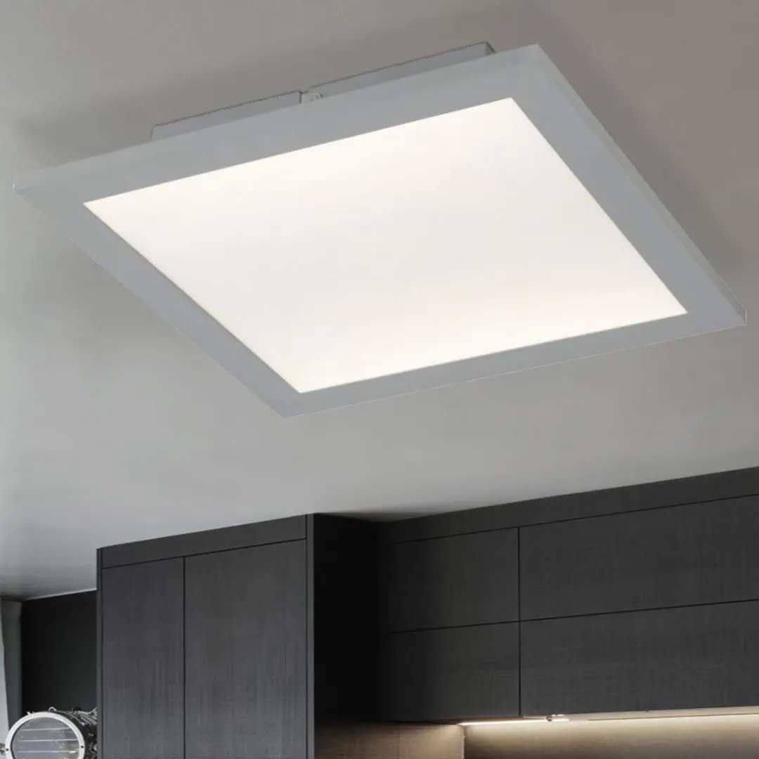 Globo LED Plafondpaneel 20W 1140Lm Warm Wit - 30x30cm Zilver