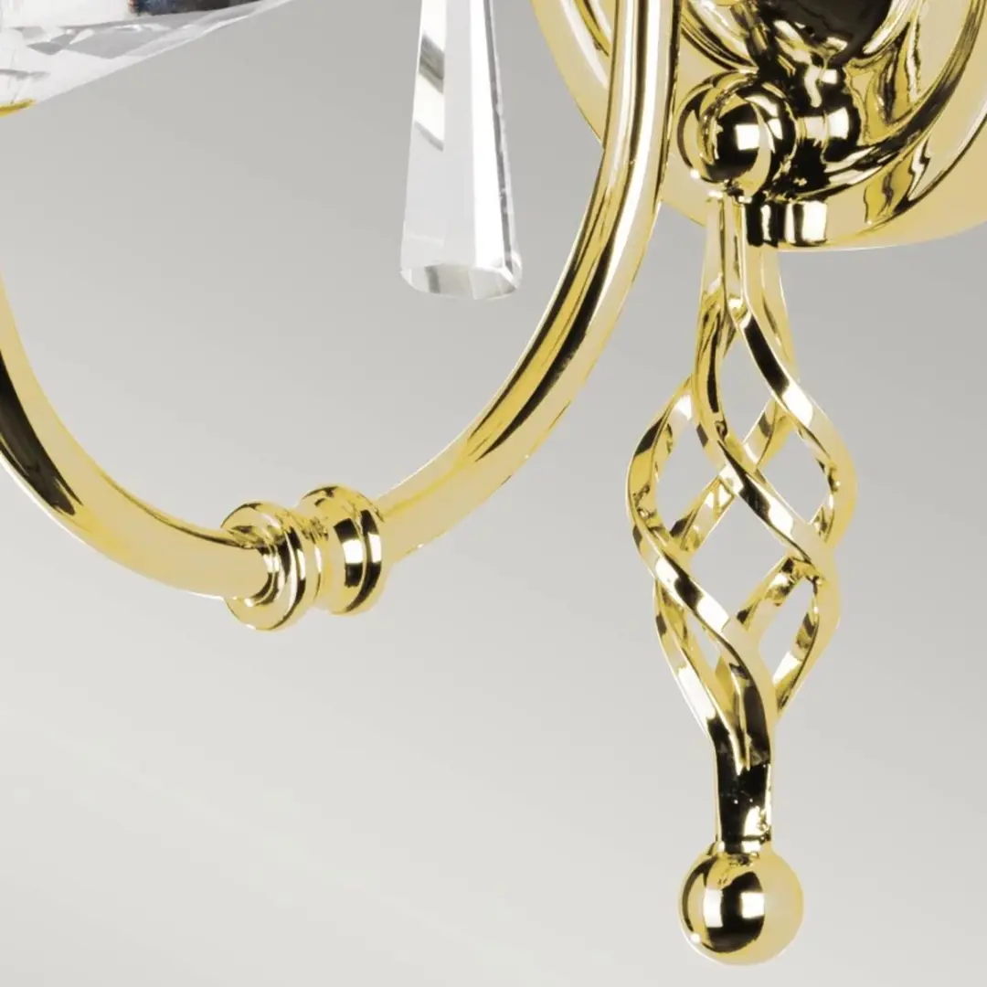 Elstead LED Wandlamp Aegean - Polished Brass - 60W