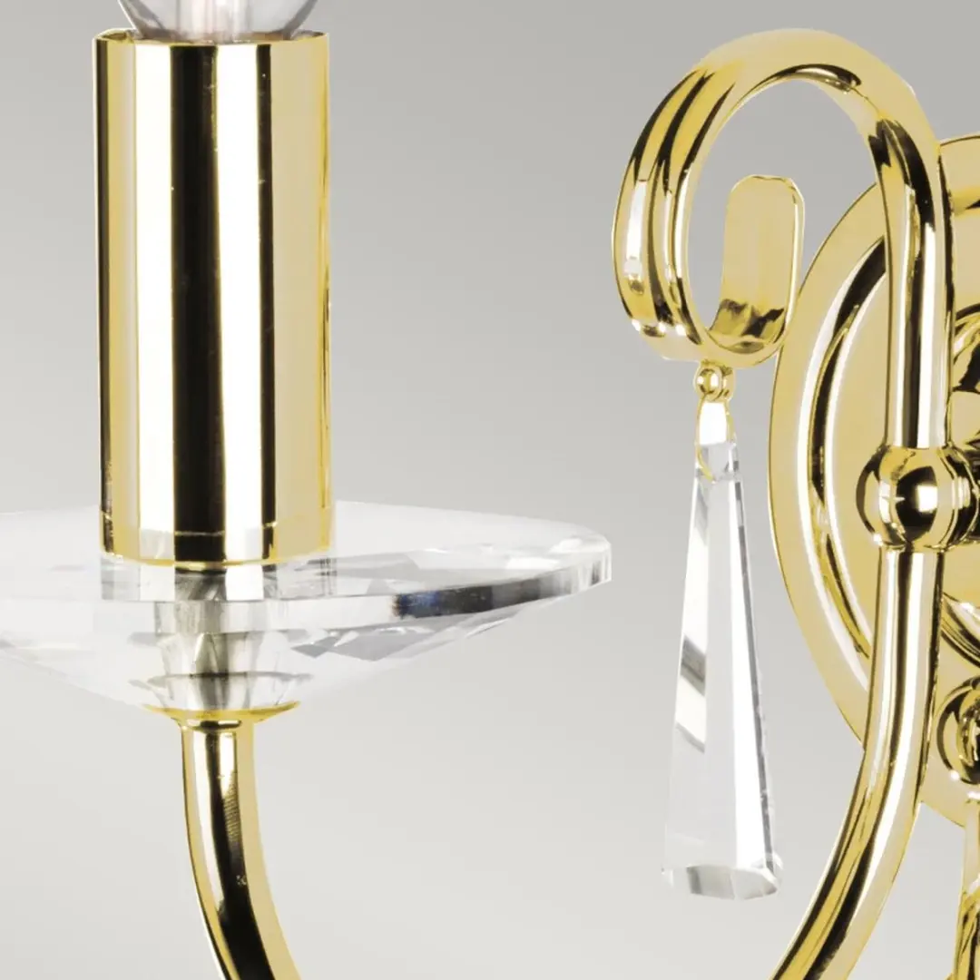 Elstead LED Wandlamp Aegean - Polished Brass - 60W