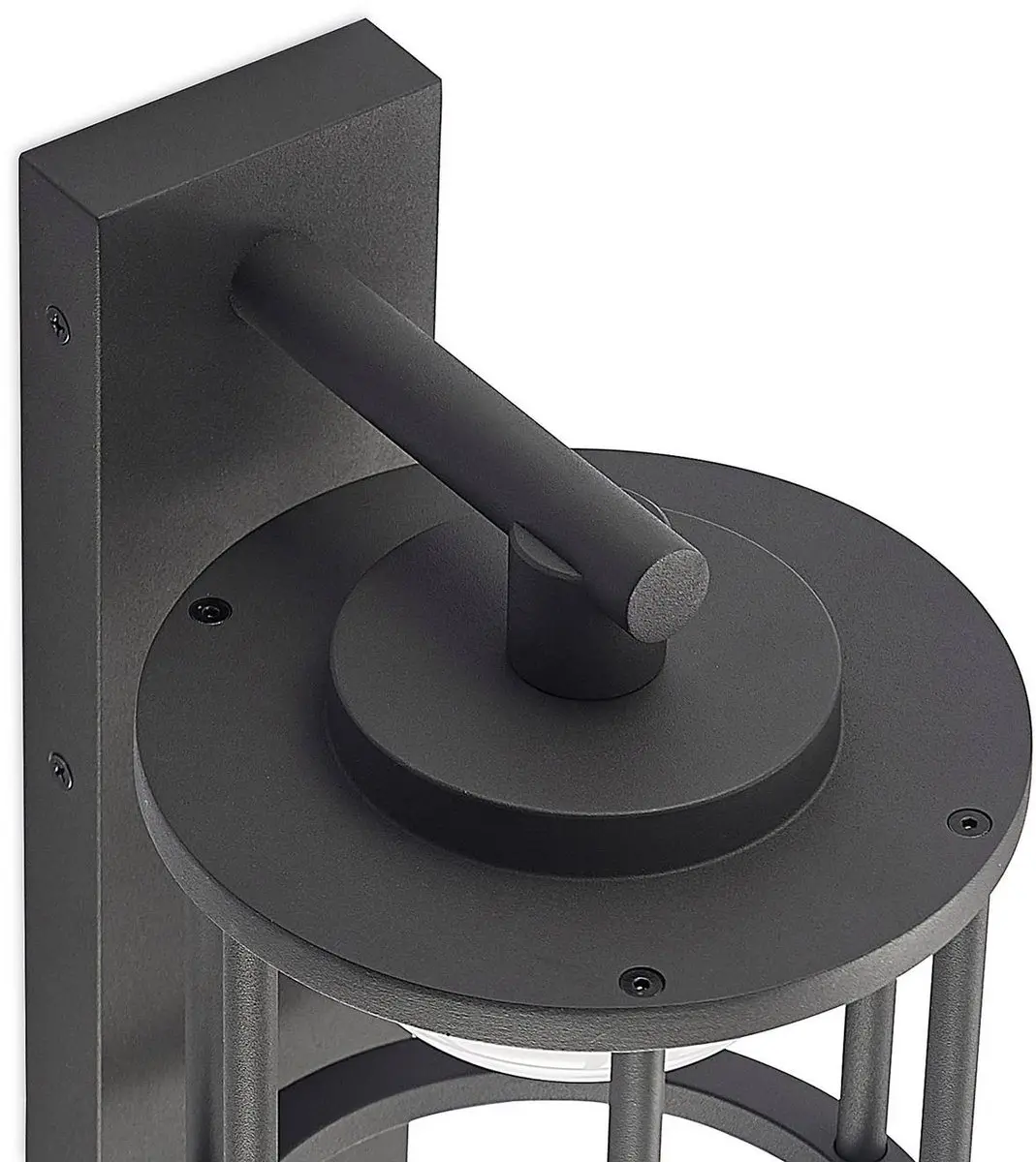 Lucande Wandlamp Buiten Aluminium 11W - Donkergrijs