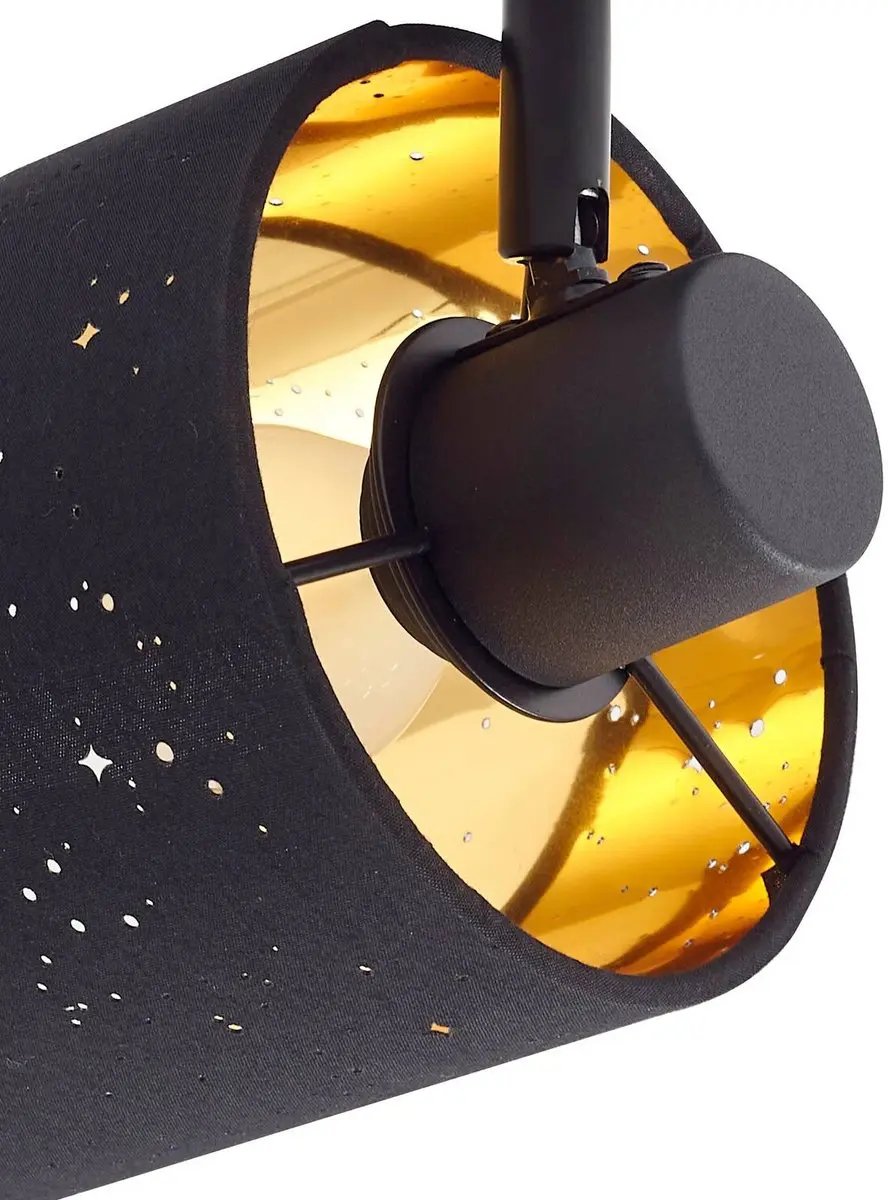 Lindby Plafondlamp 4 Lichtpunten E14 - Zwart/Goud
