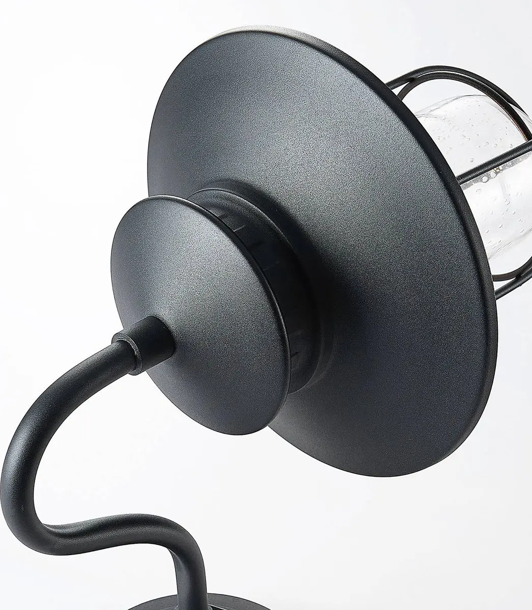Lindby Wandlamp Buiten 1 Licht E27 - Zwart