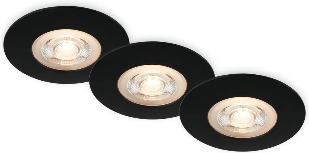 Briloner LED Inbouwspots Ø9cm IP65 3 Stuks