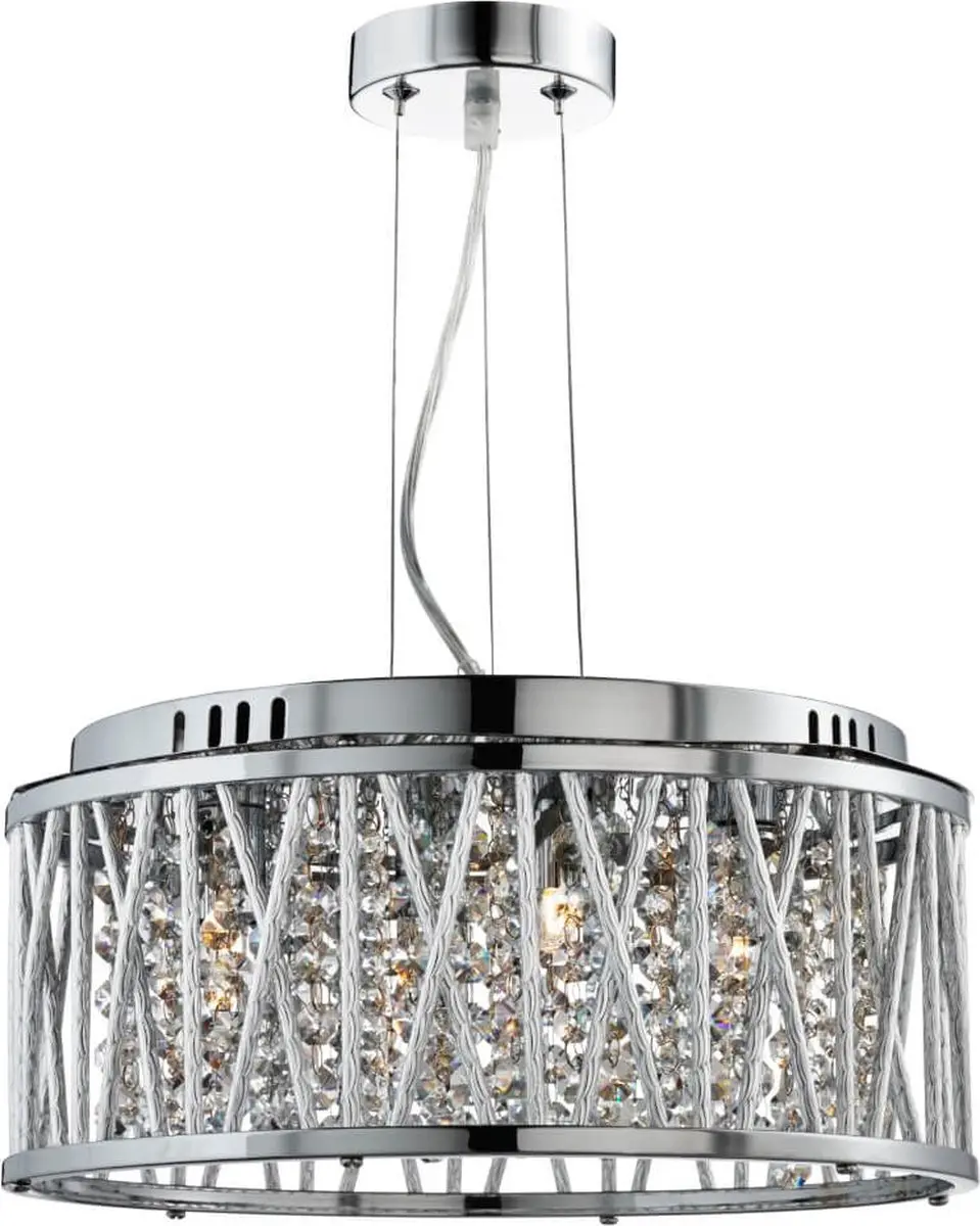 Searchlight Elise Hanglamp Ø35cm - 4 Lichtpunten - Chroom