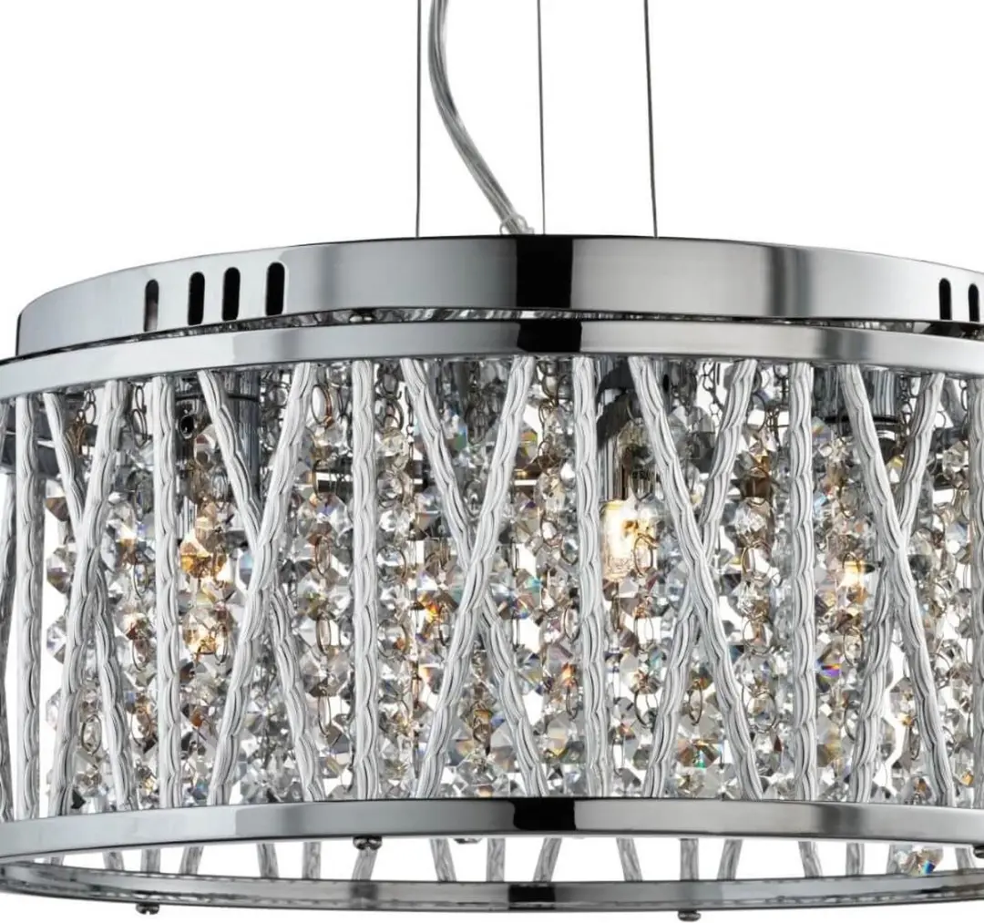 Searchlight Elise Hanglamp Ø35cm - 4 Lichtpunten - Chroom