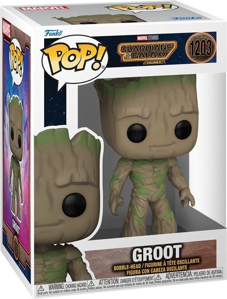 Funko Pop Marvel Guardians of the Galaxy Groot #1203 - Multi
