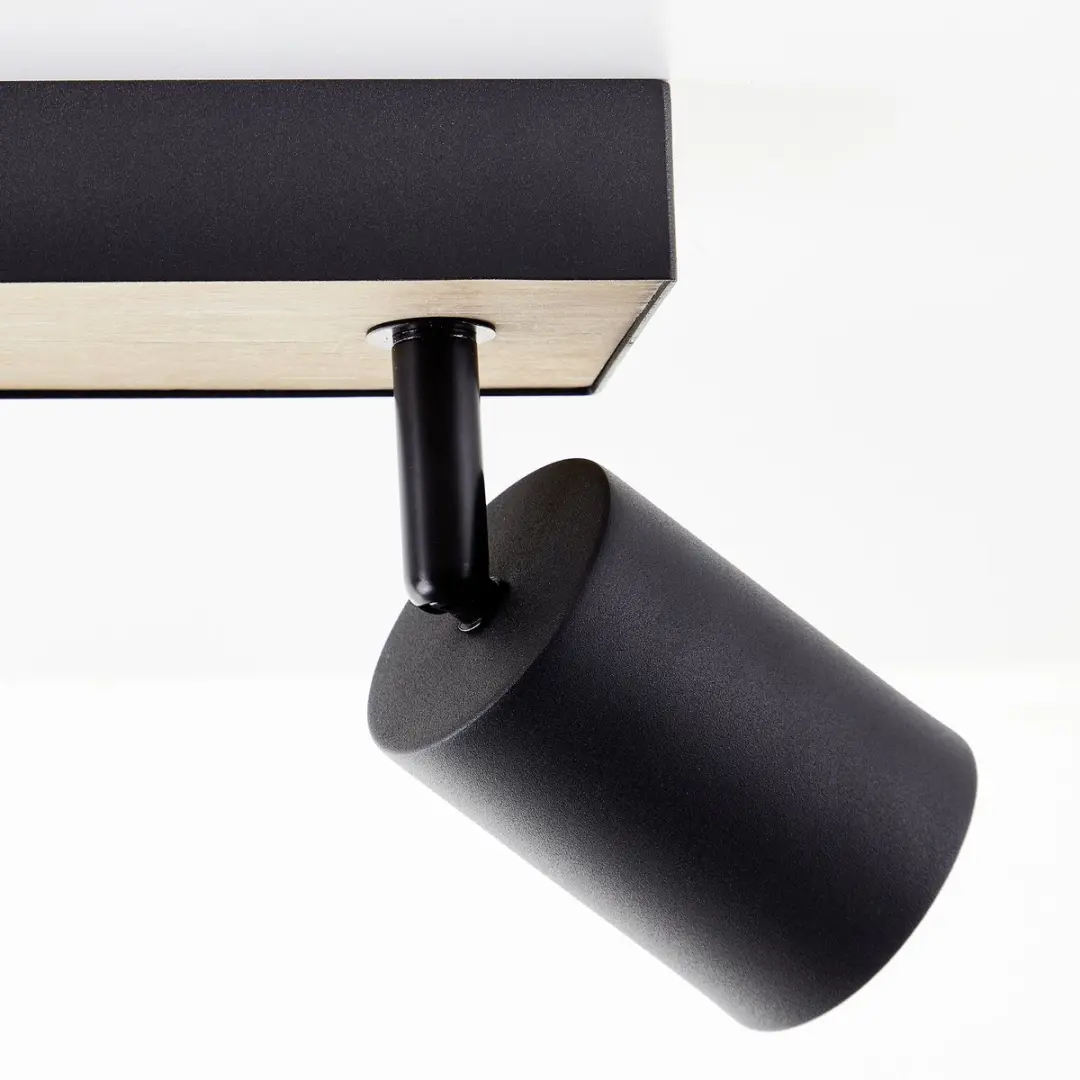 Brilliant Jello Plafondspot 3xGU10 - Hout/Zwart