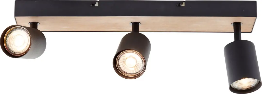 Brilliant Jello Plafondspot 3xGU10 - Hout/Zwart - afbeelding 6 van 6