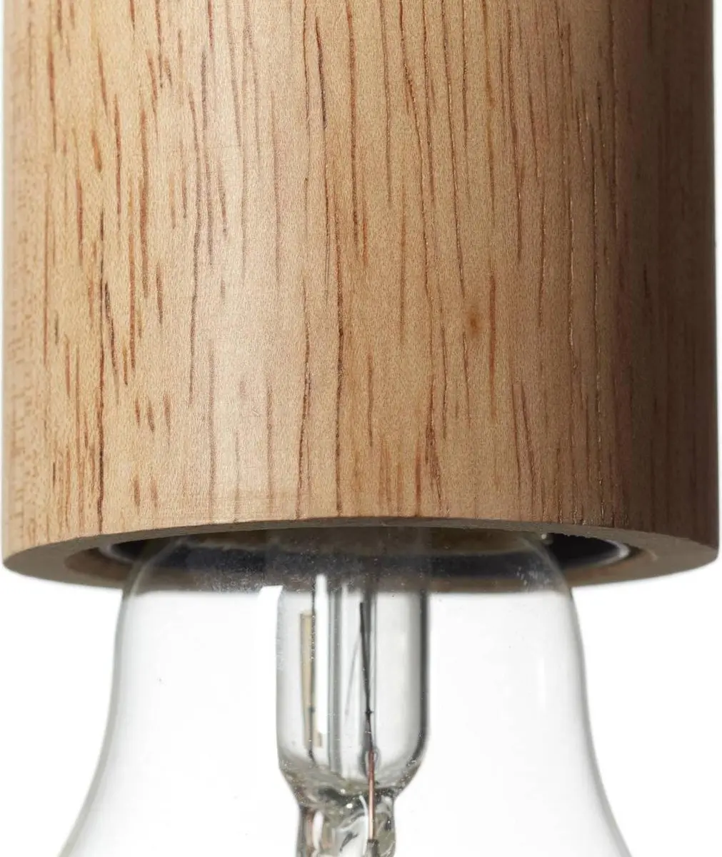 Brilliant Jenji Hanglamp 3-lichts E27 - Hout