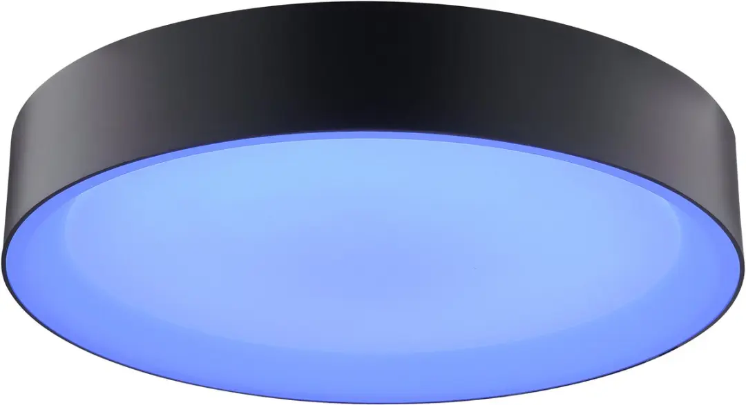 Brilliant Larios Plafondlamp 20W - Ø39cm - Zwart/Wit