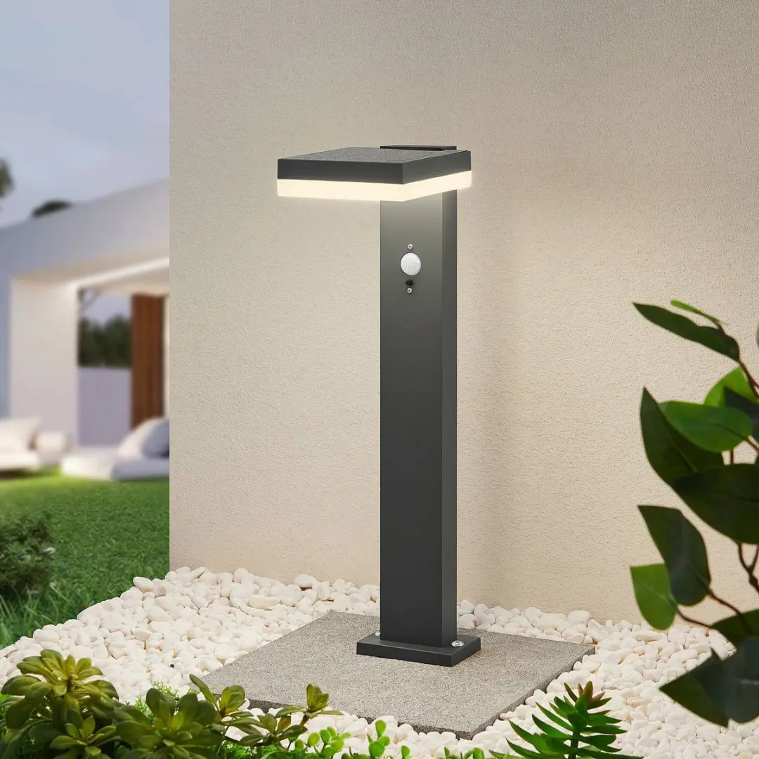 Lindby Solar Buitenverlichting 6W - Antraciet/Grijs