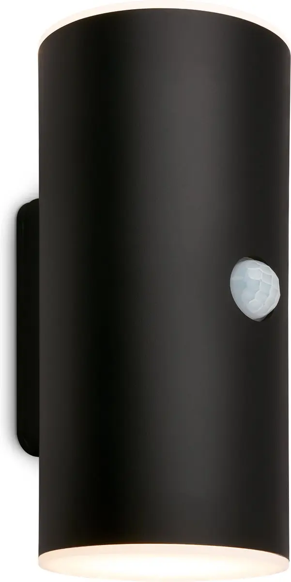 Briloner Lima Bewegingsmelderlamp - 6W Warm Wit - USB Oplaadbaar - Zwart