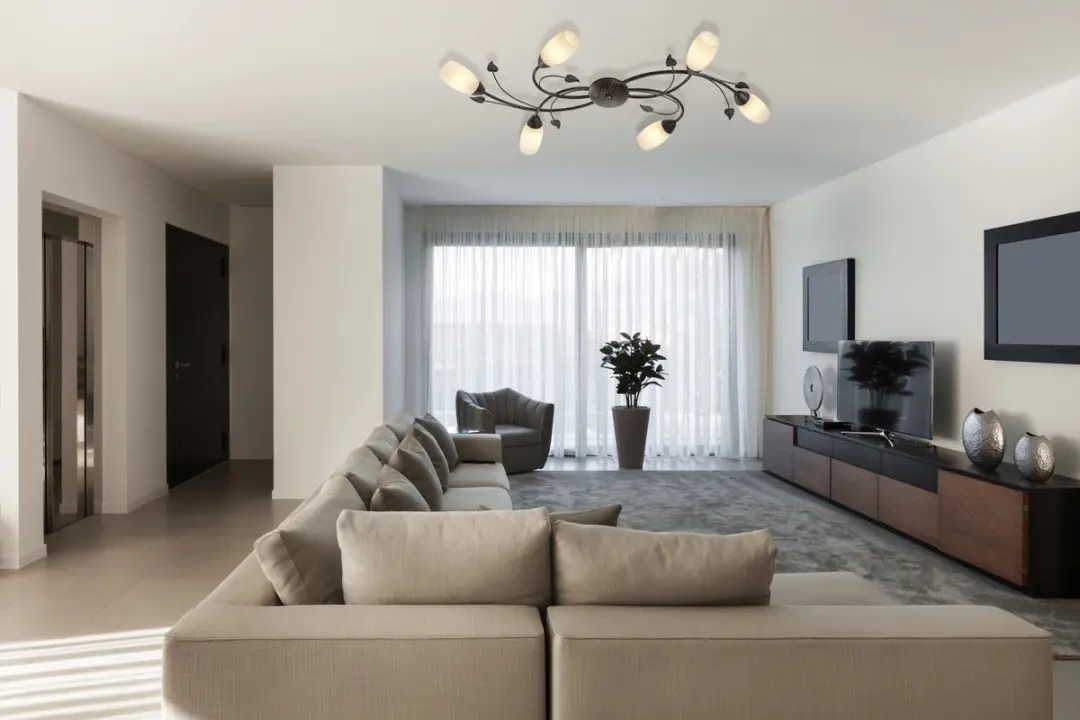 Globo Venezia Plafondlamp - 6x E14 - Bruin