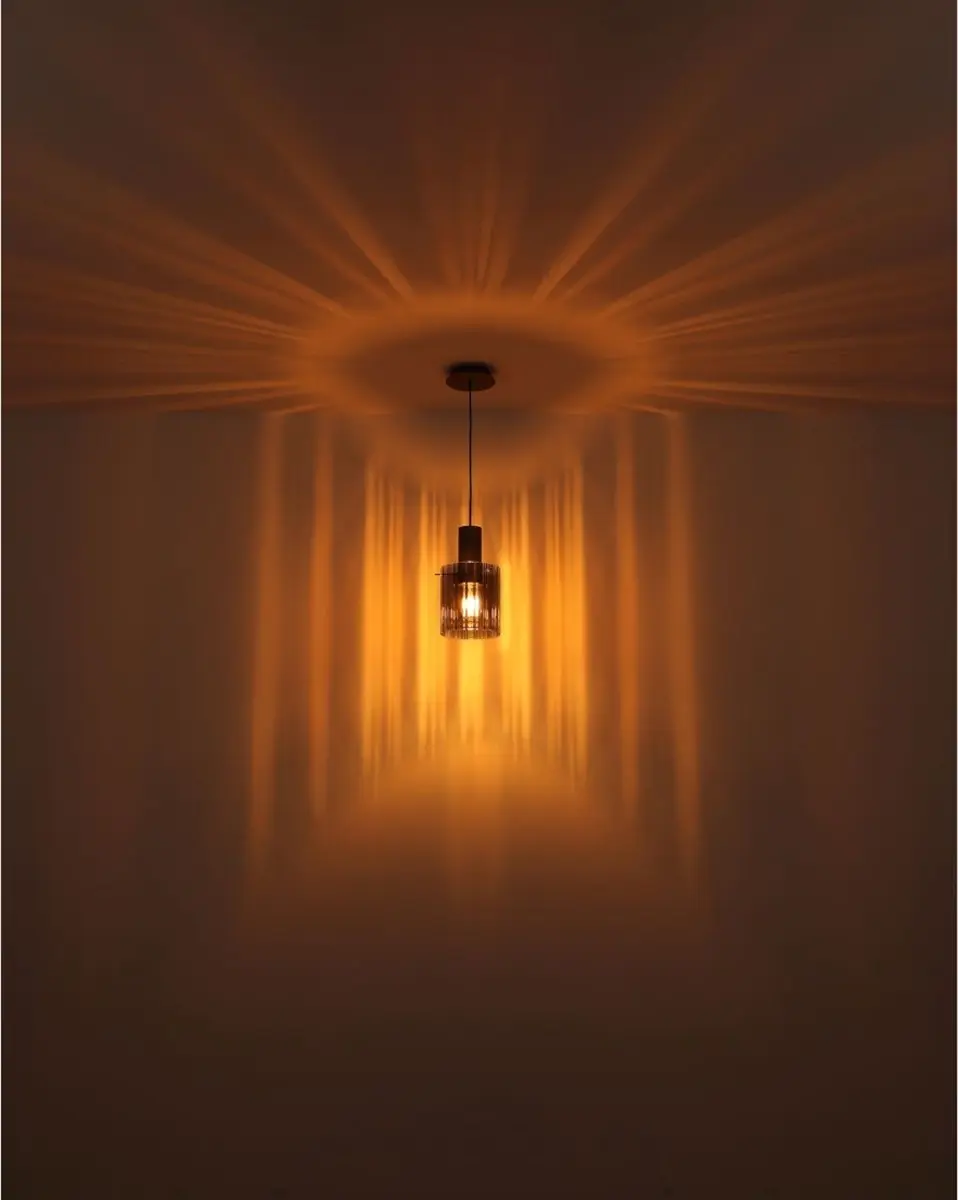 Globo Plafondlamp Tulivar 37cm E27 - 3 Lichtpunten Grijs