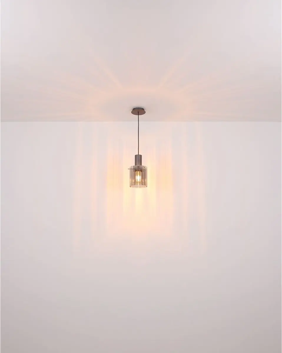 Globo Plafondlamp Tulivar 37cm E27 - 3 Lichtpunten Grijs - afbeelding 6 van 6