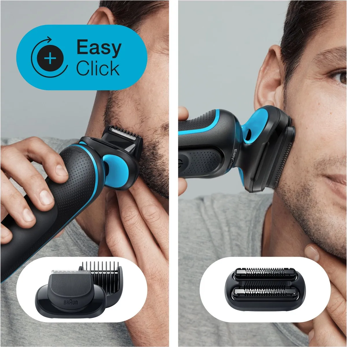 Braun Series 5 51-B1500s Scheerapparaat - 3 Mesjes - Zwart/Blauw