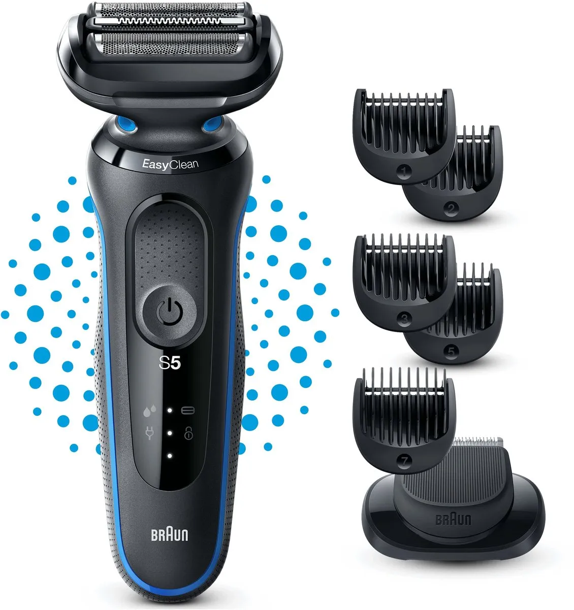 Braun Series 5 51-B1500s Scheerapparaat - 3 Mesjes - Zwart/Blauw - afbeelding 6 van 6