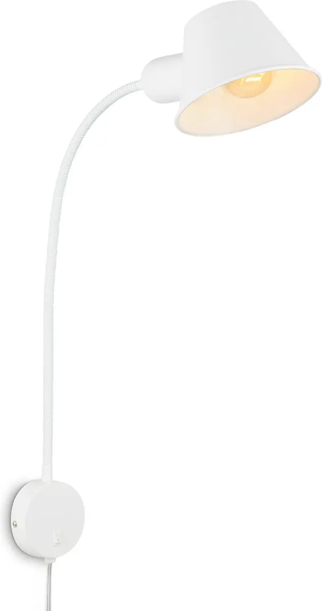 Briloner Bedlamp Wandlamp E27 10W Warm Wit