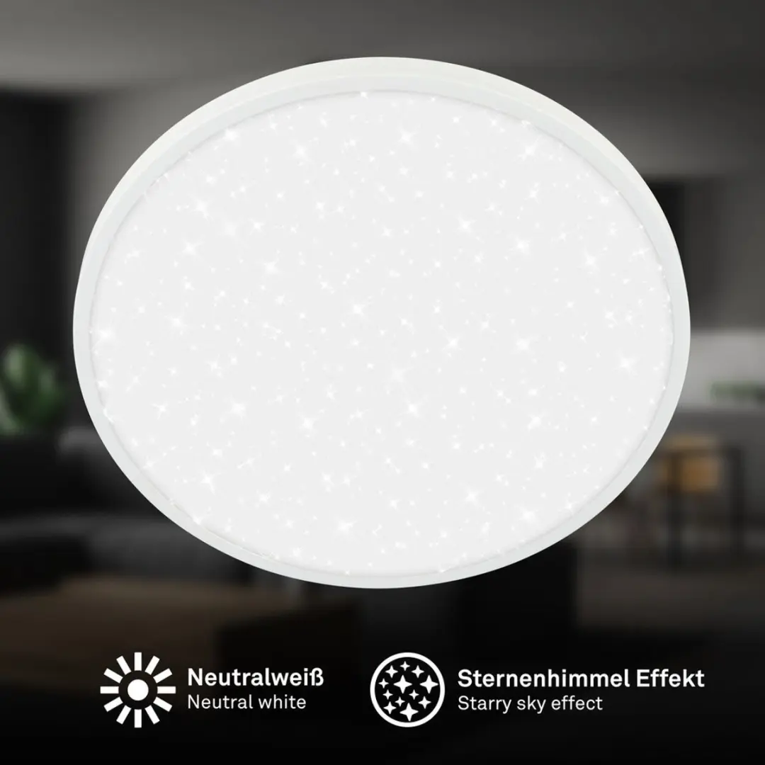 Briloner Competo LED Plafondlamp Ø33cm - Neutraal Wit