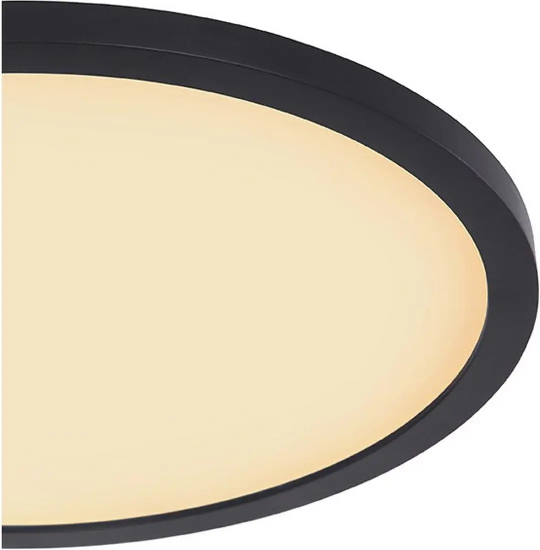 Globo Sapana LED Plafonnier Zwart - 1 Lichtpunt 3000K