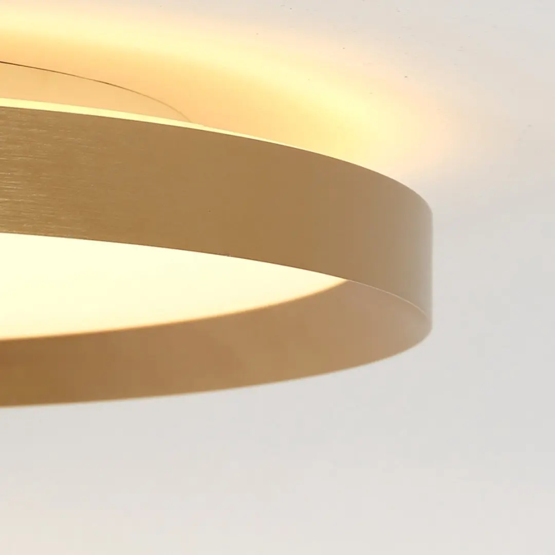 Steinhauer Plafonnière Flady 4367GO - 2000 Lumen - Ø30cm - Goud