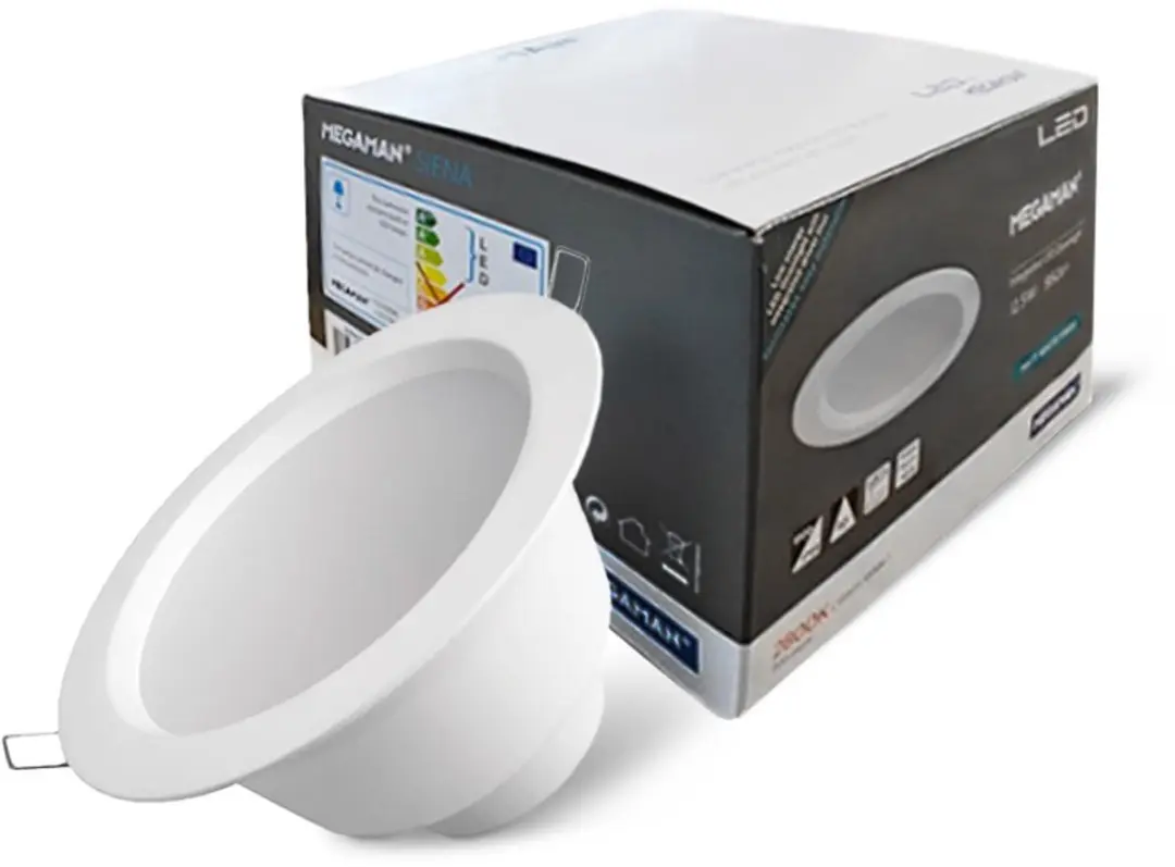 MEGAMAN Siena LED Downlight 12,5W - 2800K - 950lm - Mat Wit