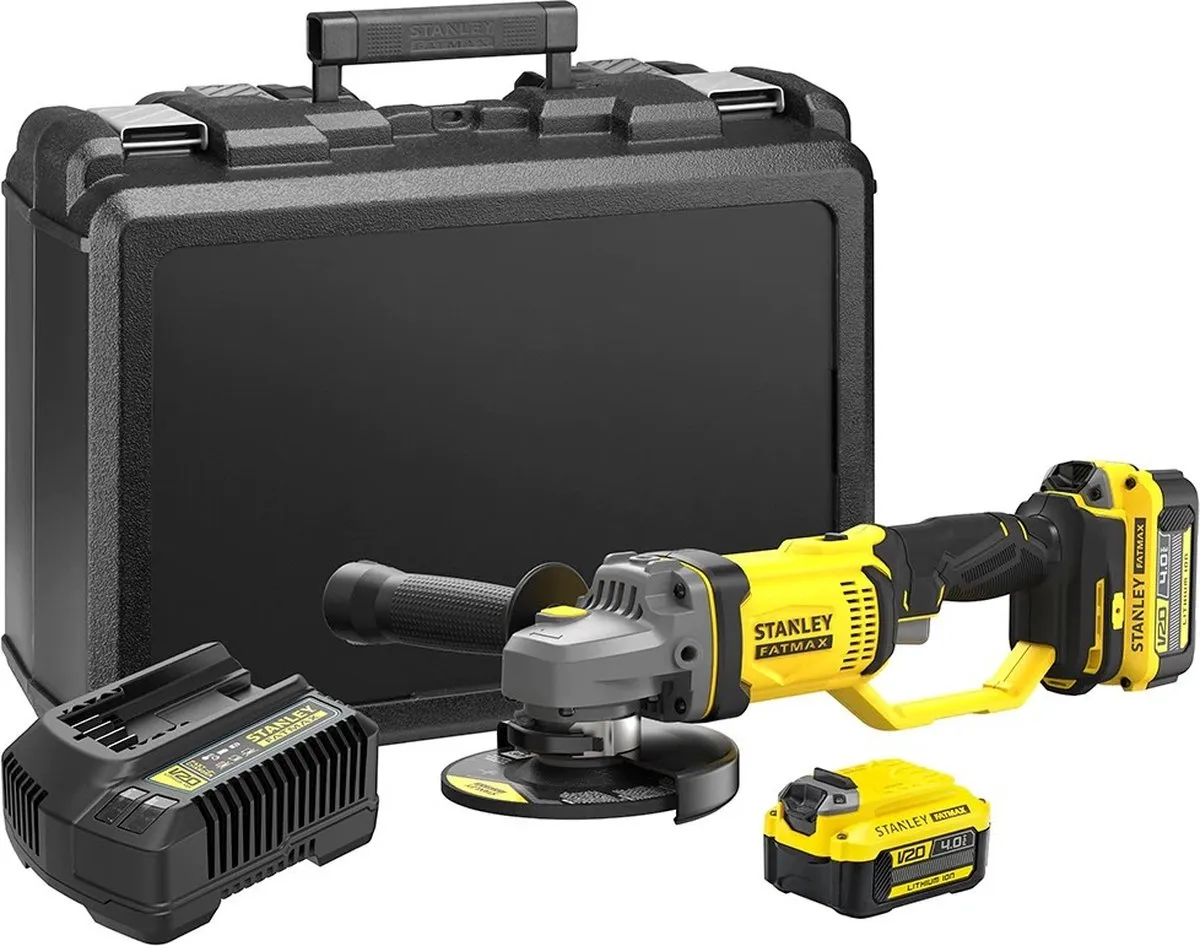 Stanley FatMax V20 SFMCG400M2K-QW Haakse Slijper 125mm - 2x 4.0Ah Accu