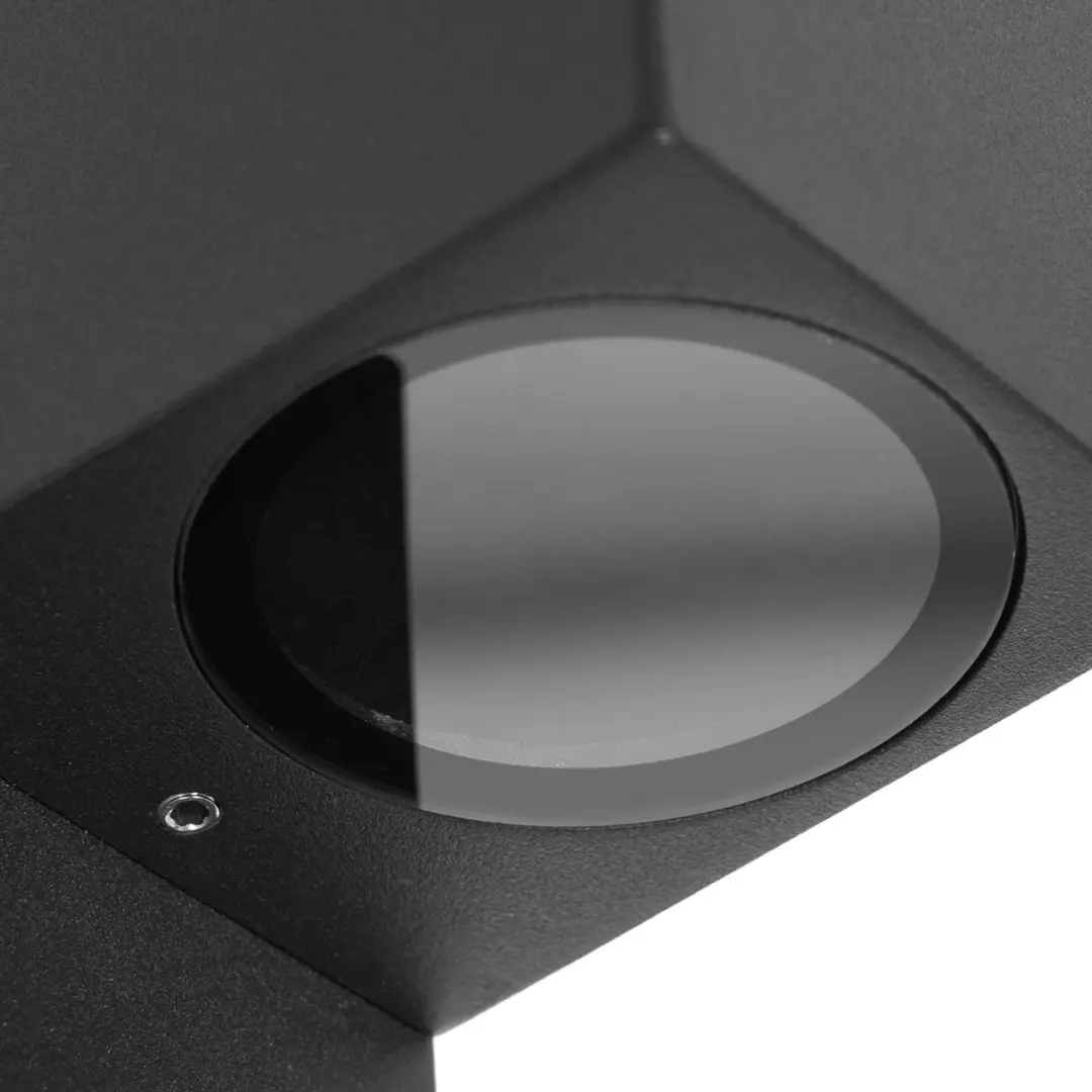 PRIOS Wandlampen Buiten 2-Lichts Aluminium Glas H22.8cm GU10 - Zwart