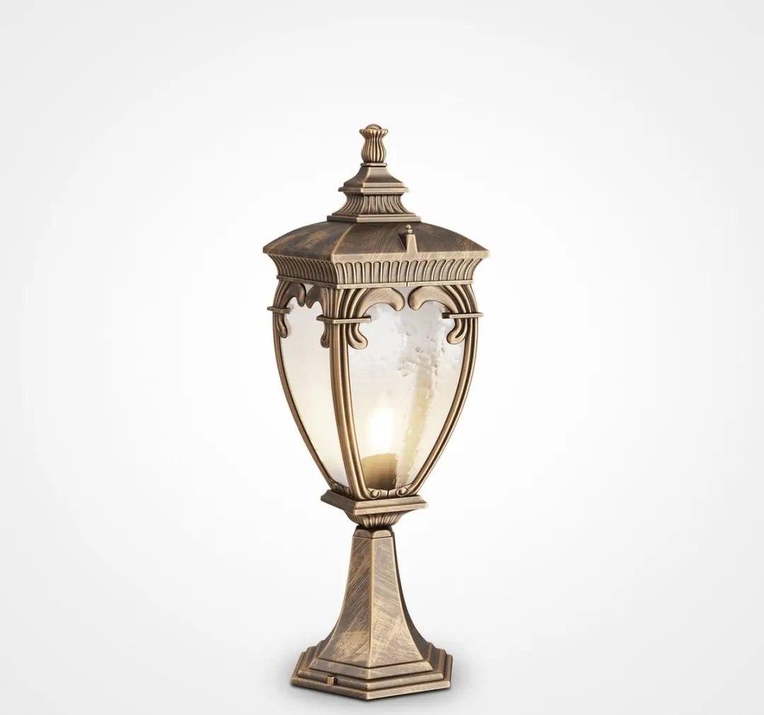 Maytoni Outdoor Landschapsverlichting Fleur - Ø15cm - Zwart/Goud