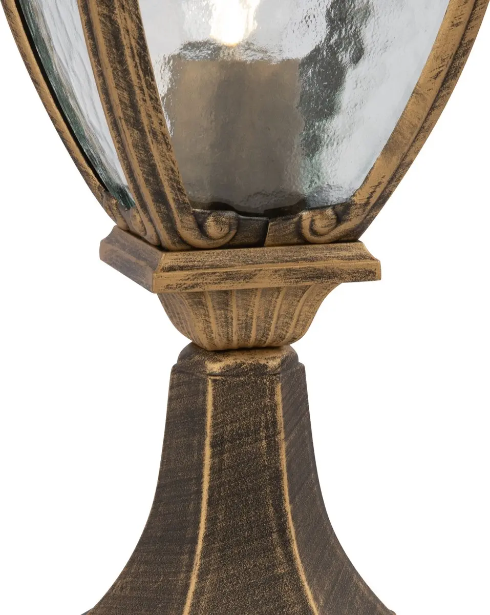 Maytoni Outdoor Landschapsverlichting Fleur - Ø15cm - Zwart/Goud