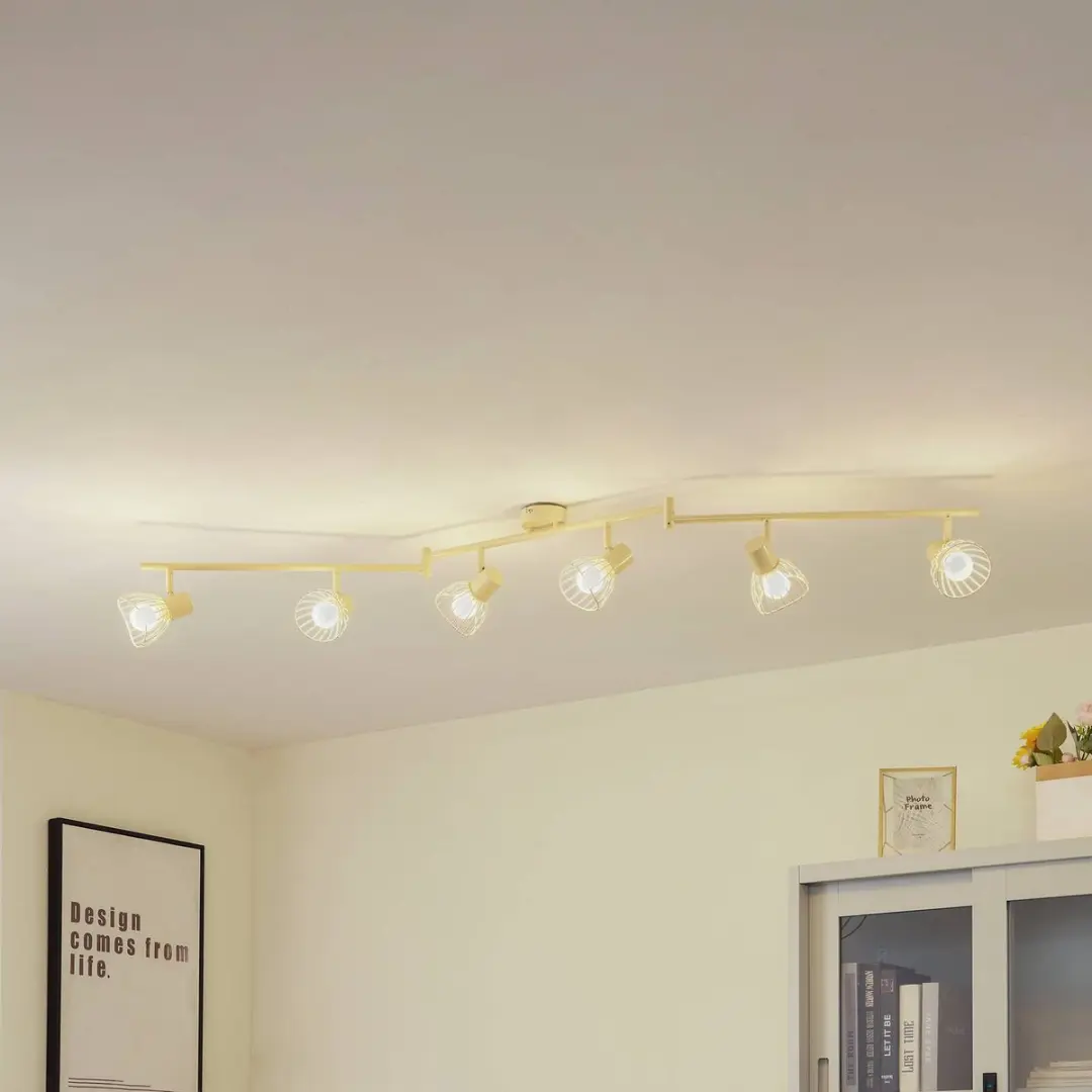Lindby Plafondlamp 6x E14 10W - Beige