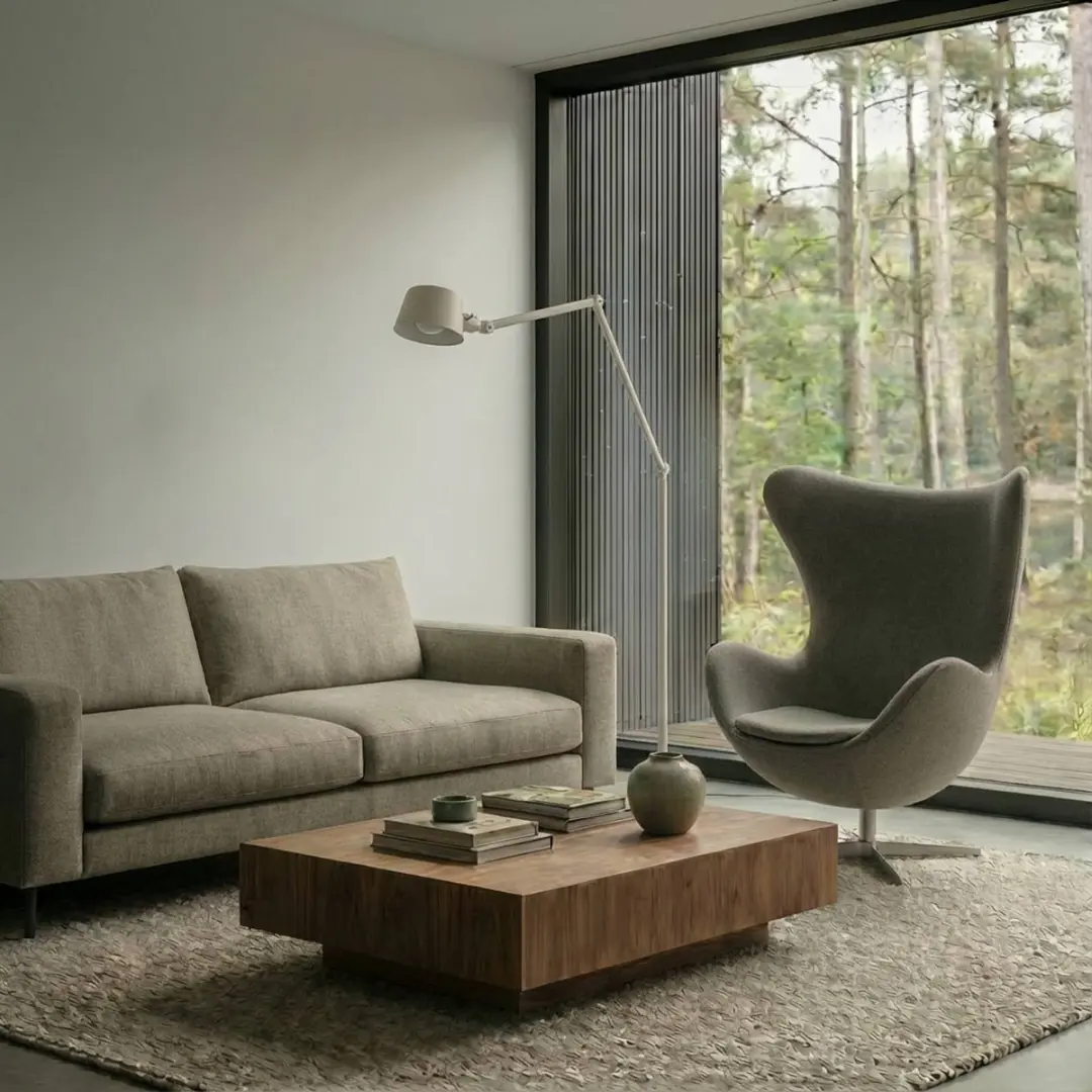 Lucande Vloerlamp 1 Licht E27 Beige