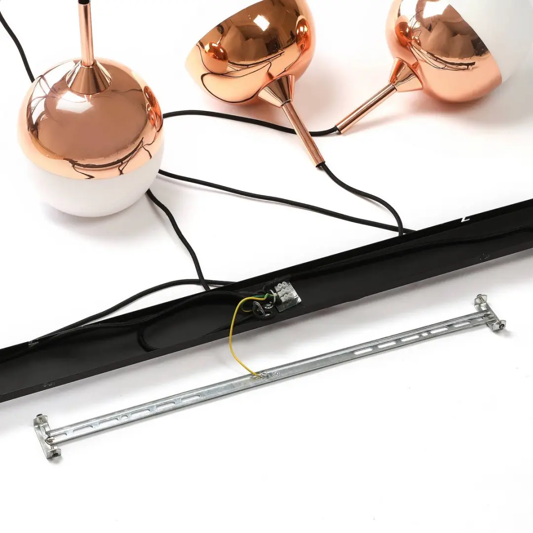 Lindby Hanglamp 3-Lichts - Koper/Wit