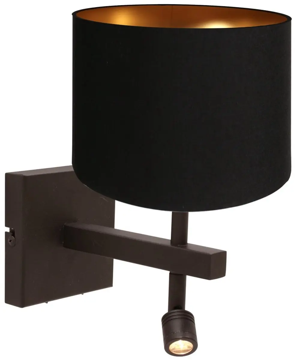 Steinhauer Stang 4869CA Wandlamp - 2x E27 - Warm wit - Bruin