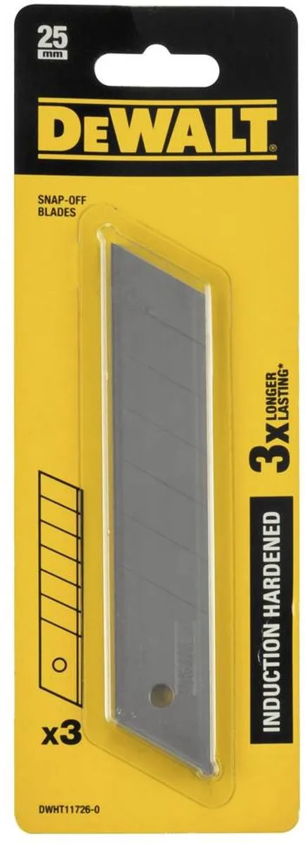 DeWalt DWHT11726-0 Reserve Afbreekmesjes 25mm - 3 Stuks