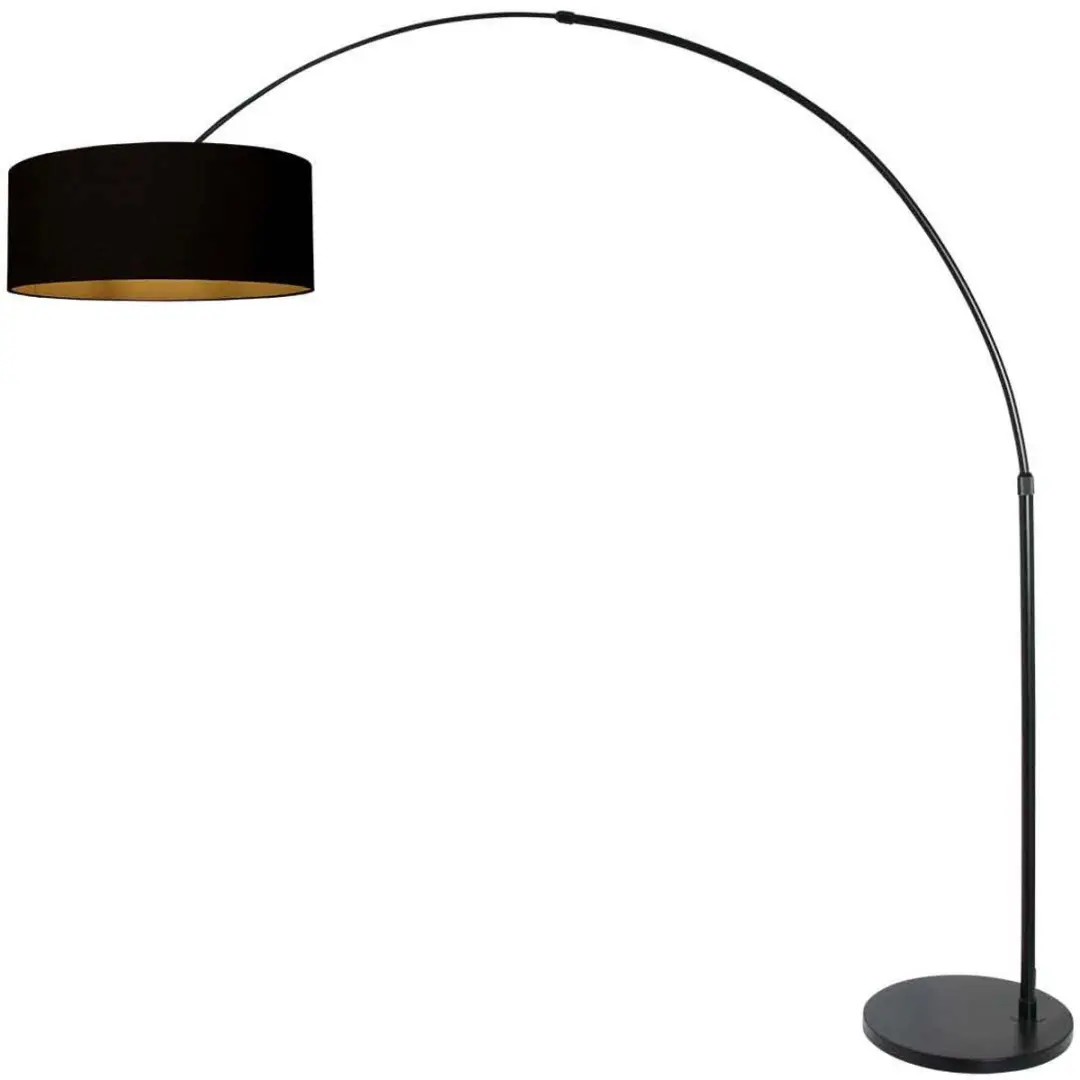Steinhauer Vloerlamp Sparkled Light Zwart/Goud