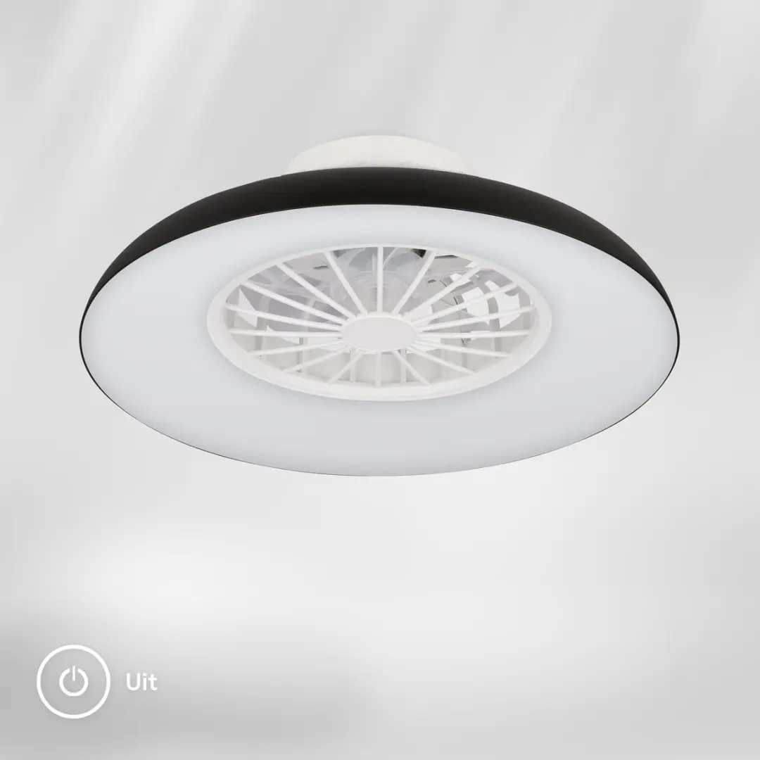 Briloner Windora Plafondventilator met LED Verlichting 48,5cm - Zwart