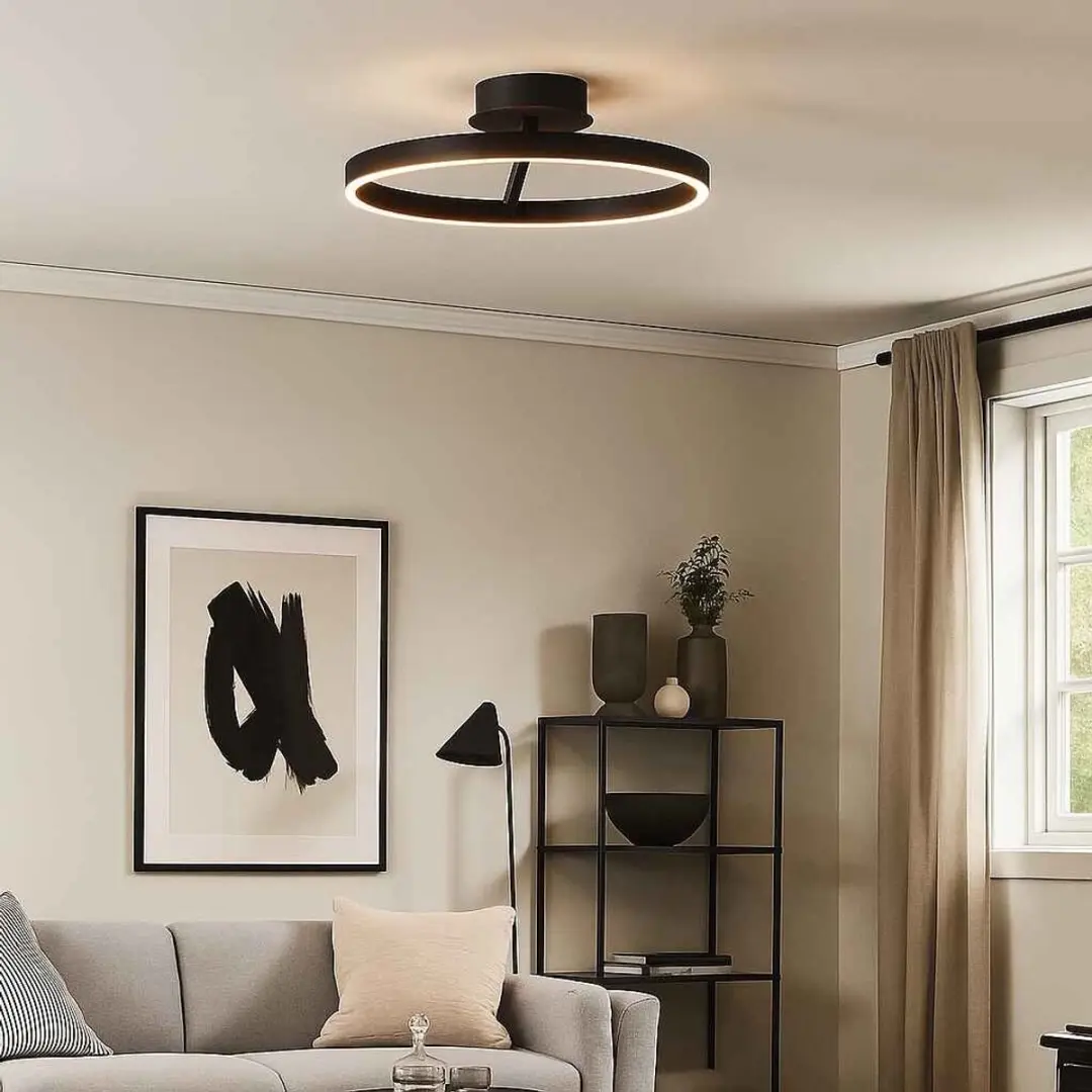 Freelight Pilota Plafondlamp Ø55cm - Zwart
