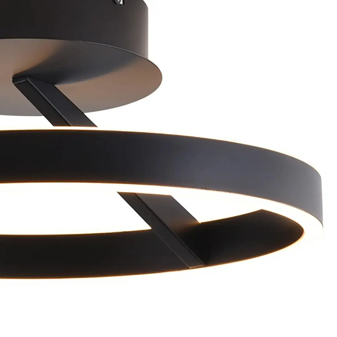 Freelight Pilota Plafondlamp Ø55cm - Zwart