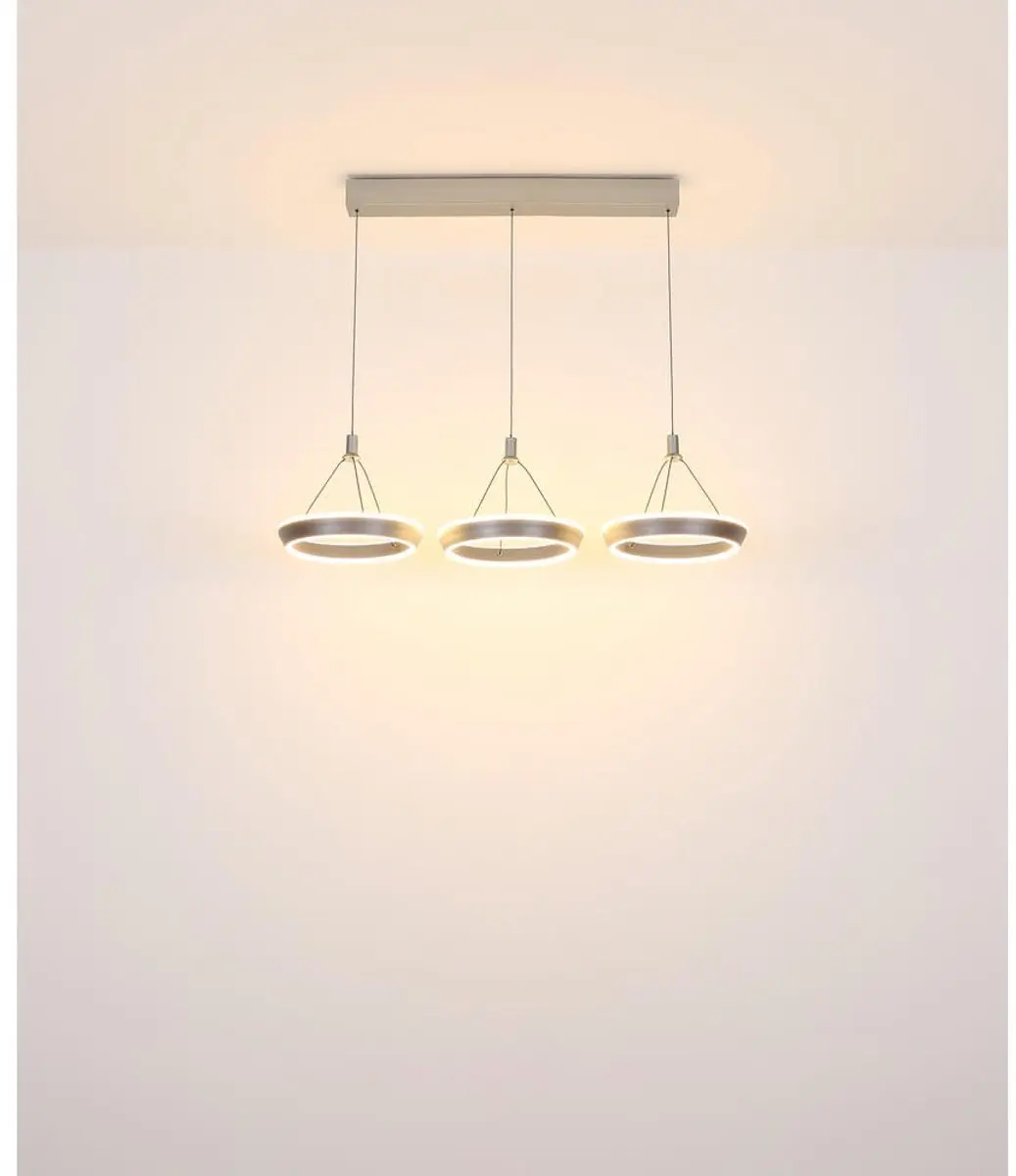 Globo Grenvix 3-lichts Hanglamp - Zwart