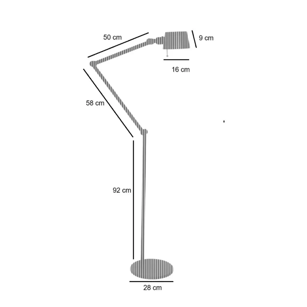 Freelight Sovrano Vloerlamp - 25W Warm Wit - Zwart