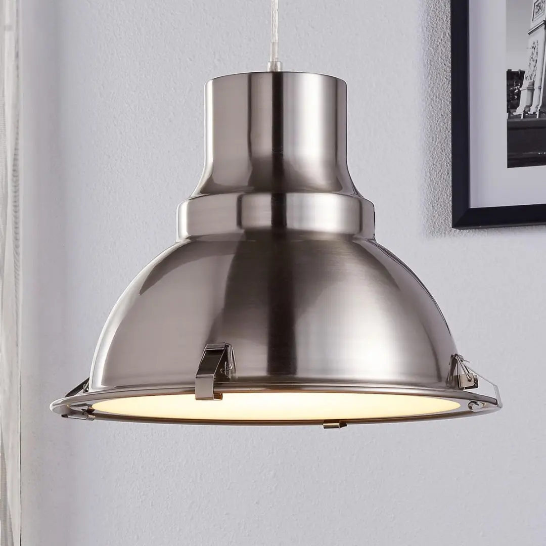 Lindby Hanglamp Metaal Glas 1 Licht