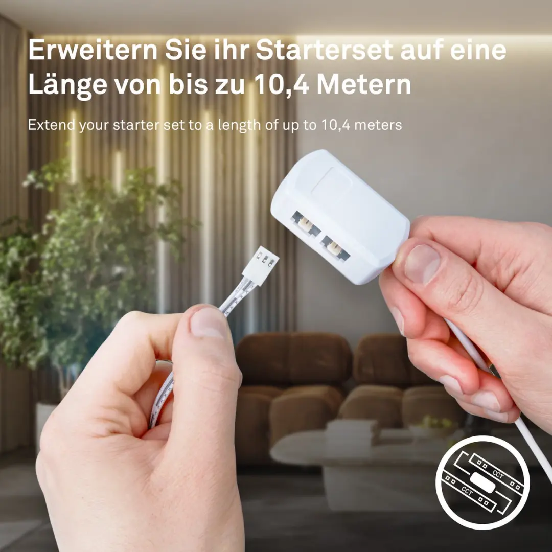 Briloner LED Strip Starter Kit 2,6m CCT Basis - Wit