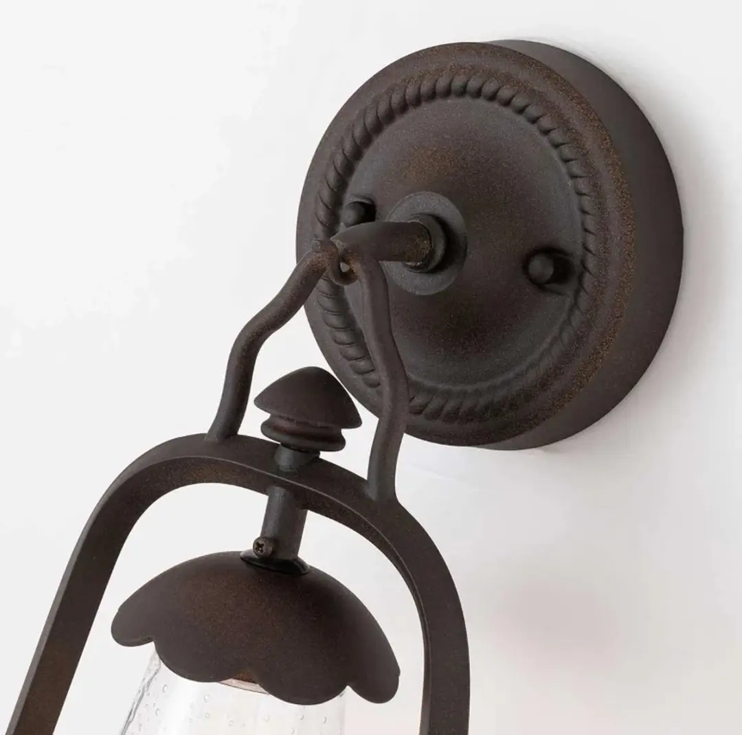 Elstead Lighting Miners LED Wandlamp E27 60W - IP44 - Dimbaar Old Bronze